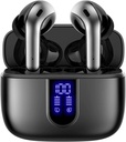 TAGRY Bluetooth Kulaklıkları Gerçek Kablosuz Earbuds 60H Playback LED Power Display Earphones with Wireless Şarj Case IPX5 Su TV Smart Phone Laptop Bilgisayar Spor Sporları için Mic ile otobüs