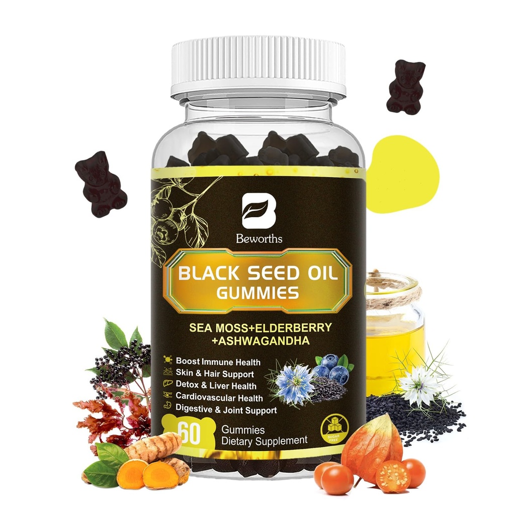 Black Seed Oil & Sea Moss Gummies 