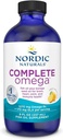 İskandinav Naturals Tamam Omega, Lemon Flavor - 8 oz - 1270 mg Omega-3 - EPA & DHA eklendi GLA - Sağlıklı Skin, Cognition, Pozitif Mood - Non-GMO - 48 Servisler