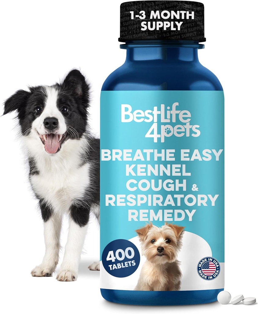 Köpekler için Easy Natural Cough Relief - Gentle Senior Dog Respiratory, Congestion ve Sneezing Relief Plus Trachea ve Airway Support for Brachyseic Köpekler Calm Walks & Restful Sleep