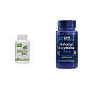 Canlı Sağlık için Sulforaphane ile Jarrow BMax, 120 Gecikme Kapsülleri ve Yaşam N-Acetyl-L-Cysteine (NAC), bağışıklık, solunum, karaciğer sağlığı sağlığı, sağlık