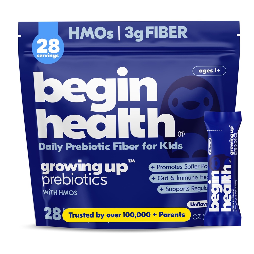 Çocuklar için Prebiyotikler 28-Packs | Prebiyotik ► Toz Stool Softeners ve Digestive Gut Health Supplement | Kids Daily Beverages ve Soft Foods ile karıştırmak için ideal - Unflavored