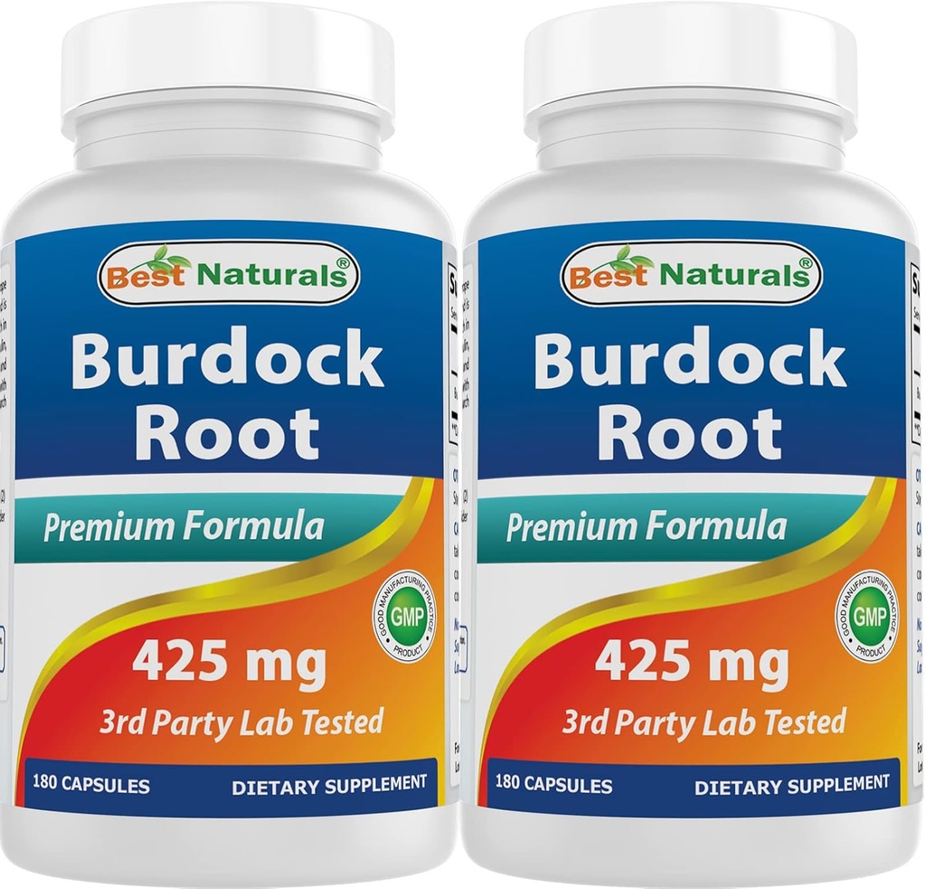 En İyi Doğallar Burdock Kök 425 mg 180 Capsules (180 Kont)