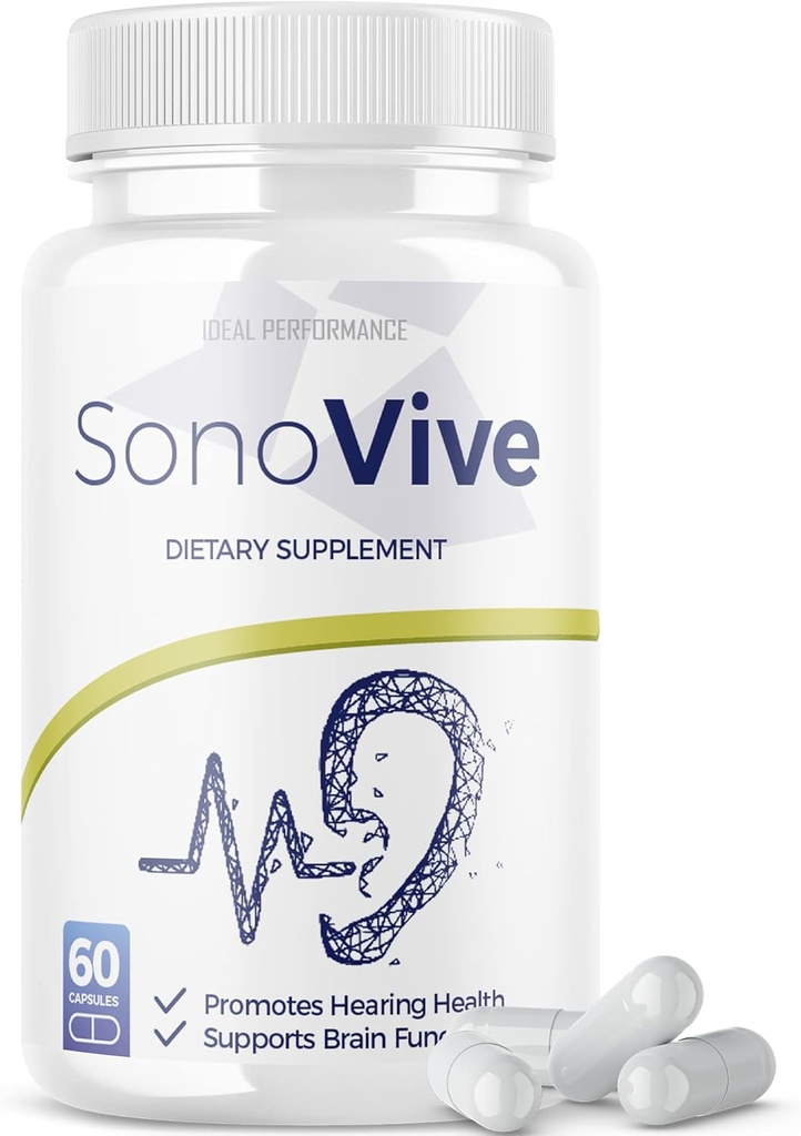 IDEAL PERFORMANCE Sonovive Caps κάψουλες ακουστικά χάπια καινοτομικά χάπια ακροατηρίου (60 κάψουλες)