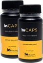 BN Caps - 22 Essential Nutrients ile Multivitamin Capsule: A, B-6, B-12, C, D3, E, K, Biotin, Iron & çinko, Supports Men & Women General Health, 120 Capsules, 120 Days Supply (2 Pack)