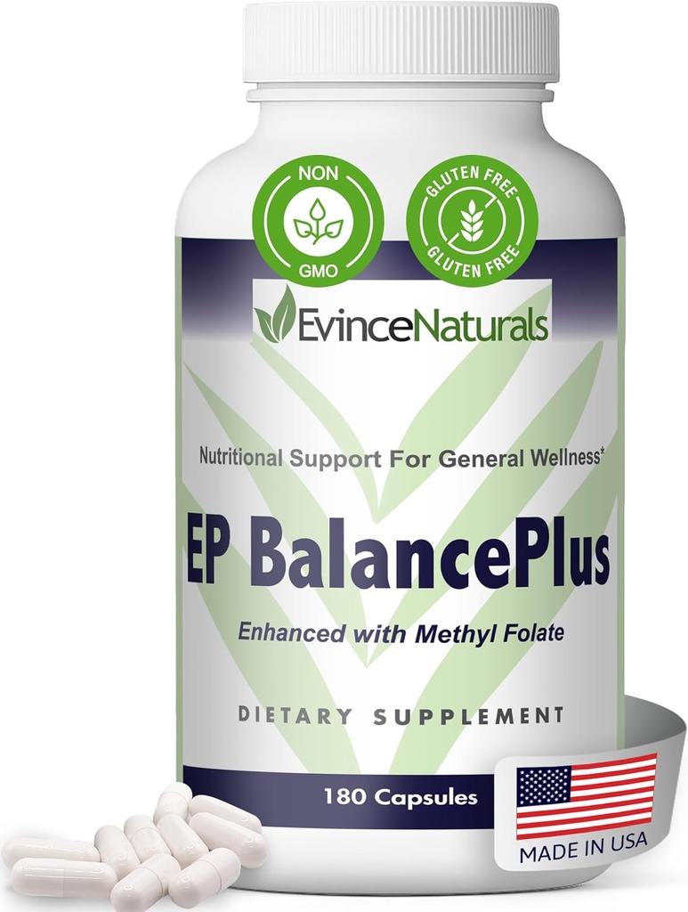 EP BalancePlus Yetişkinler için Multivitamin - Erkekler ve Kadınlar için Vitaminler ve Mineraller - Beslenme Desteği için Medeniyet ve Amino Asitler - General Wellness Supplement, 180 Capsules
