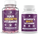 Annez Love Postpartum Saç Kayıp Vitamini - Saç Büyümesi için Biyotin Gummies, Radiant Skin ve Güçlü Nails Plus Womens Daily Multivitamins for Women's Health, Focus and Mood