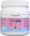 Zen Principles Marine Collagen. Toz OptiMSM® Supplement ile. Klinik olarak Skin Support için test edildi. Wild-Caught Fish, Non-GMO. Konteyner 16 oz