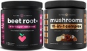 NutraChamps Beet Root+ Powder & Mushroom Powder: Ultimate Brain, Gut & Body Boost