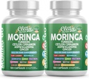 Moringa Powder Capses + Turmeric Moringa Leaf Κεϋλάνη Κανέλα Ashwagandha Ginger Tart Cherry Boswellia Quercetin Σκόρδο Ιερός Βασίλειος Saffron Nattle Μαύρο πιπέρι Moring-Go συμπλήρωμα με καθαρό Nutra (2)