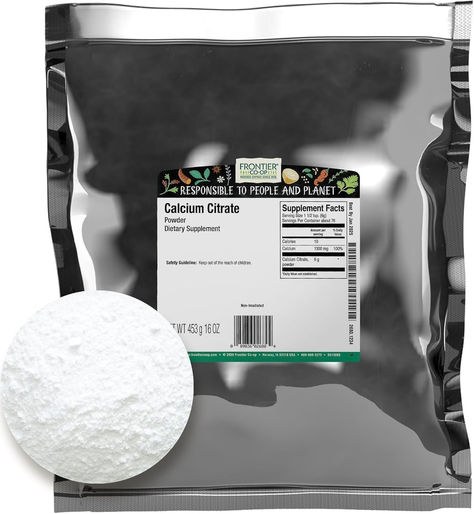 Frontier Bulkuba Citrate Toz, 16 Ounce