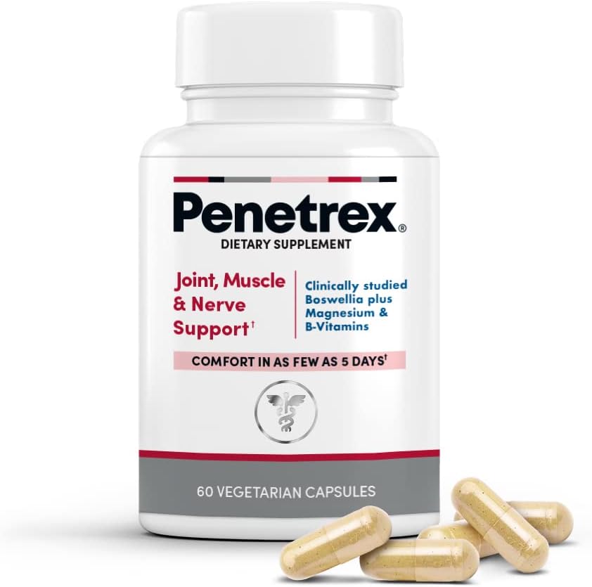 Penetrex Klinik olarak Ortak, Kas ve Nerve Destek için Glycinate Tamamlandı - Gelişmiş Boswellia Serrata Ekstraksiyonu ile 5 Gün içinde, D, B, C (60 Kont - 1 Ay Supply)