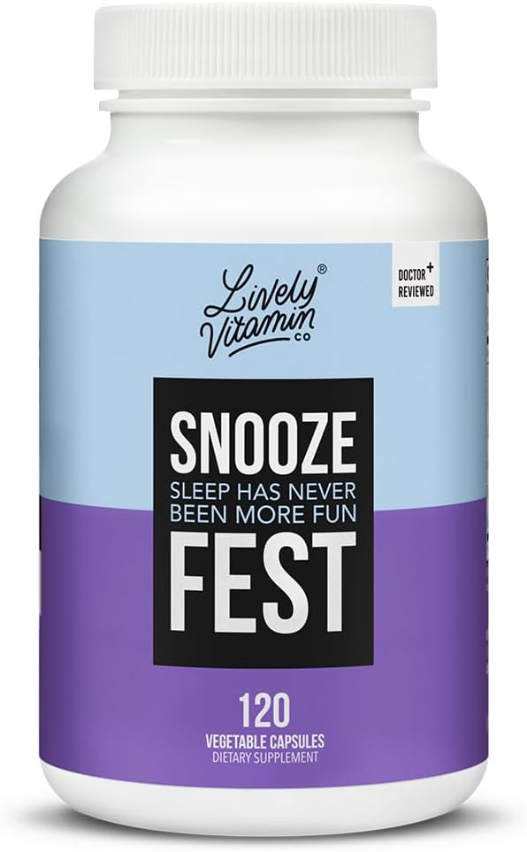 ΖΩΝΤΑΝΑ ΒΙΤΑΜΙΝΗ CO Snooze Fest - Full REM Κύκλοι - Ισορροπημένος ύπνος - Χαλαρώστε το σώμα & το μυαλό - Αναπαύσου & Ανάκτησης - GABA - Χαμομήλι - Μελατονίνη - Τρυπτοφάνη - Βαλεριάνας Ρίζα - Λεμόνι Balm - Πόπυ - 120 κόμης