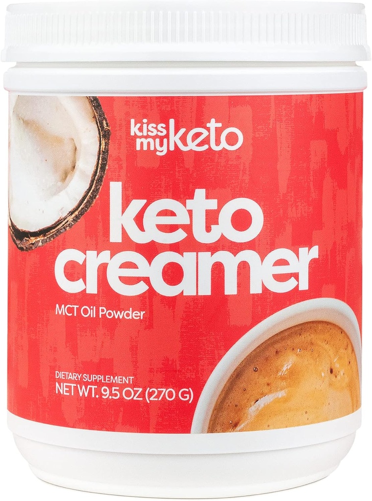Kiss My Creamer (Original, Unflavored) – Zero-Carb Zhong Coffee Creamer + MCT Oil Toz C8 (9g) | Ketgen Kremer for Coffee & Tea, Keto Shakes | Gluten Free, 30 Hizmetler (1 Pack)
