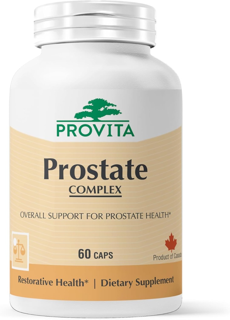 PROVITA Prostate Kompleksi | Prostate Health Supplement for Men with Saw Palmetto, Beta-Sitosterol & Pygeum | Destekler Urinary Flow, Sağlıklı Prostate & Antioksi Özellikler Özellikleri
