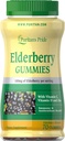 Puritan's Pride Elderberry Gummies with Vitamin C, D & çinko, 70 Count