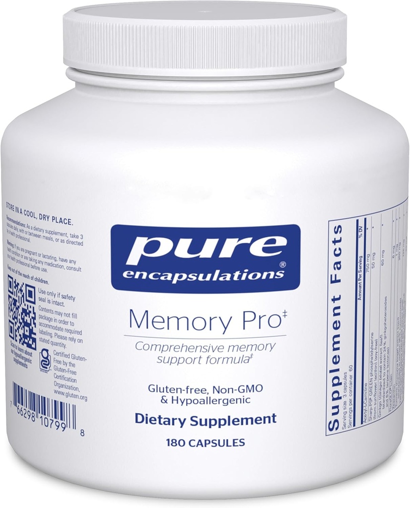 Saf Encapsulations Memory Pro | Kapsamlı Memory Support Formula | 180 Capsules