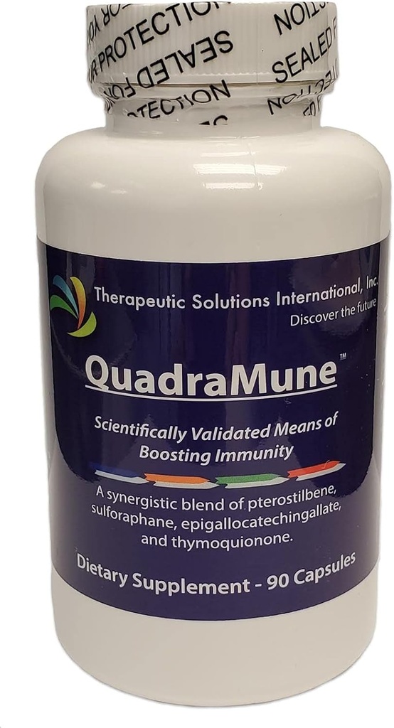 Multi-Patented All Natural Diyetary Supplement for Immune Support with a Synergistic Blend of Pterostilbene, Broccoli Sprout Extract, Green Tea Extract, & Nigella Sativa