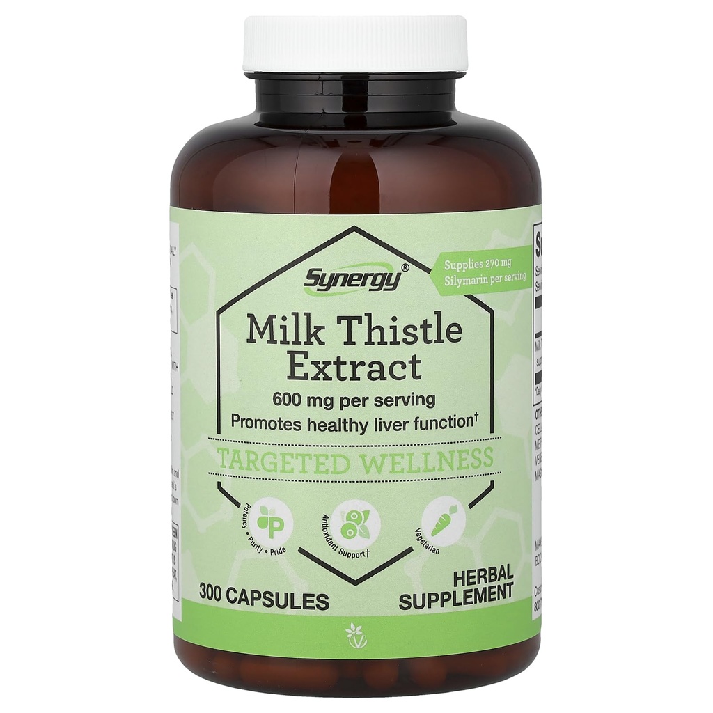 Vitacost Synergy®, Milk Thistle Extract, 300 Capsules (300 mg per Capsule)