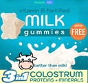 Colostrum takviyesi | 3in-1 Bovine Colostrum Proteinler Kadınlar ve çocuklar için güçlü kemikler ve bağışıklık için mineraller Grass Fed Milk Protein Immunoglobulins Vitamin B Kompleksi | Sugar Free Gummies 60 ct