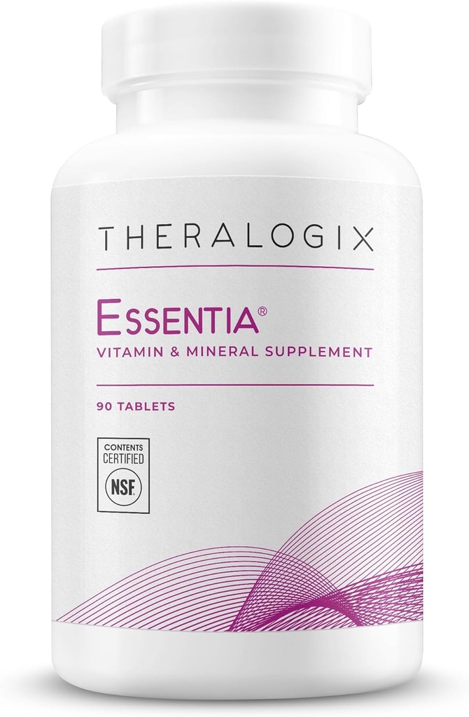 Theralogix Essentia Multivitamin for Women - 90-Day Supply - Women's Daily Multivitamin - Destekler Immune Health & Bone Health - Vitamin C, Vitamin D, çinko & More - NSF sertifikalı - 90 Tabletler