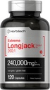 Horbäach - Longjack Tongkat Ali | 240,000 mg (200:1 Potent Ekstraksiyon) | 120 Capsules | Extreme Male Performance Supplement | Super Tempd Herbal Extract Formula | Non-GMO & Gluten Free Pills