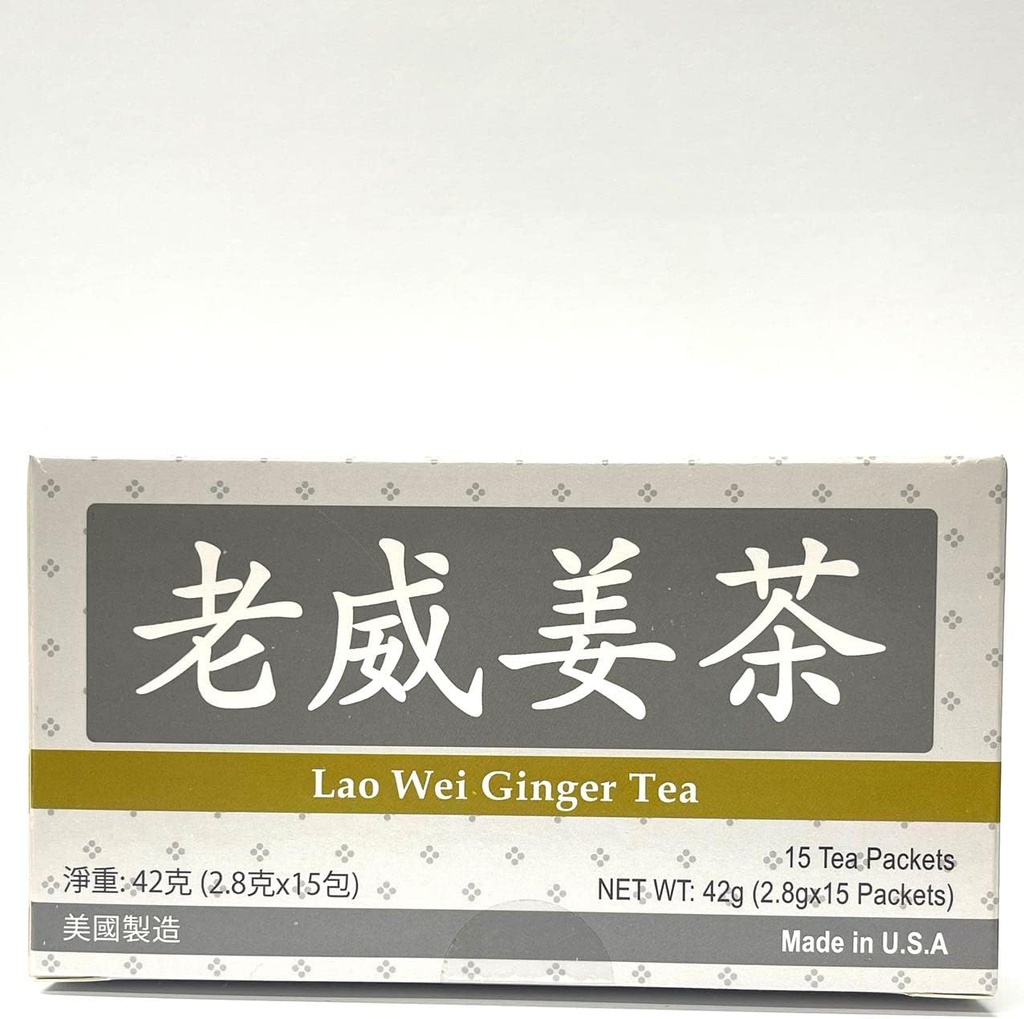 Ginger Tea Herbal Supplement Control Inflammation için yardımcı olur ve Nausea'yı azaltır, ABD'de yapılan Enerji ve Antioksi Seviye 15 Çantayı Arttırır