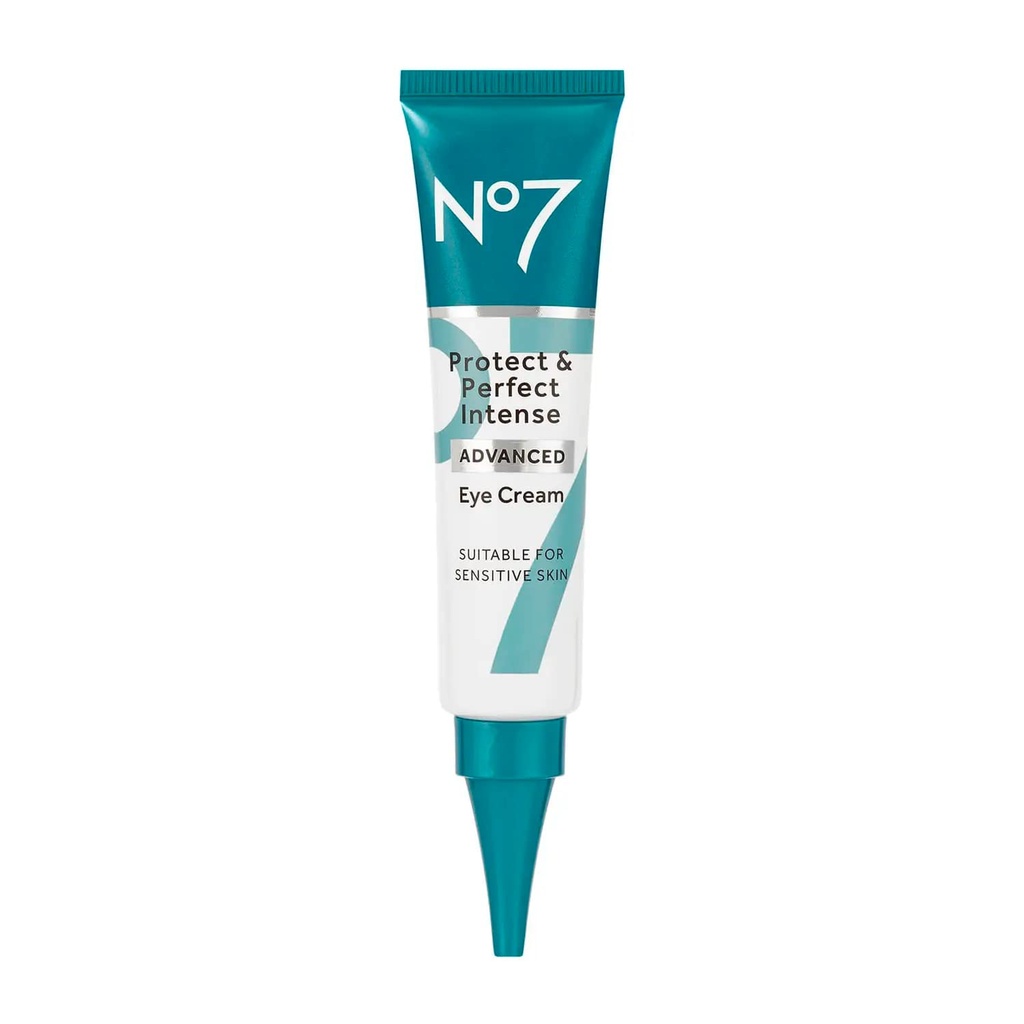 No7 Protect & Perfect Eye Cream - Έντονη Προηγμένη Κρέμα Ματιών για Σκοτεινούς Κύκλους - Εμπλουτισμένη με Υαλουρονικό Οξύ και Βούτυρο Καριτέ για να Αναζωογονήσει Κουρασμένα Μάτια (0.5 Fl Oz)