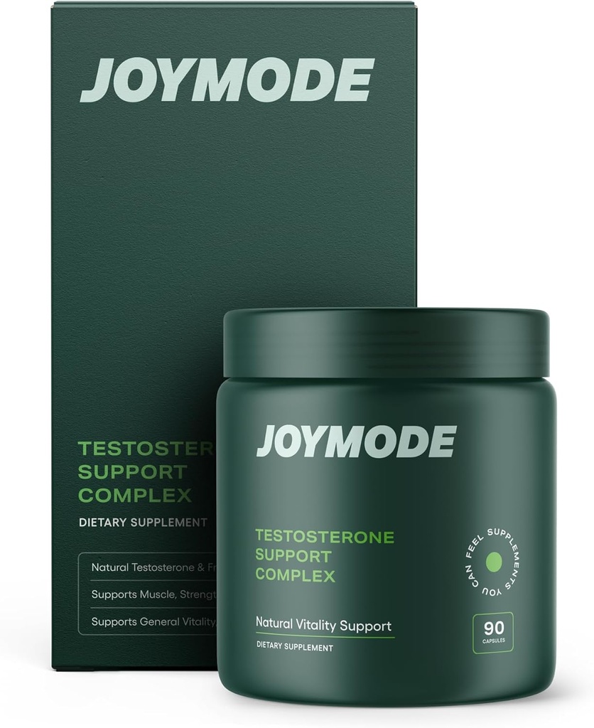 JOYMODE Testosterone Complex υποστήριξης (90ct) -Φυσικό συμπλήρωμα για τους άνδρες w/Ashwagandha, DIM, μαγνήσιο, ψευδάργυρος & βόριο