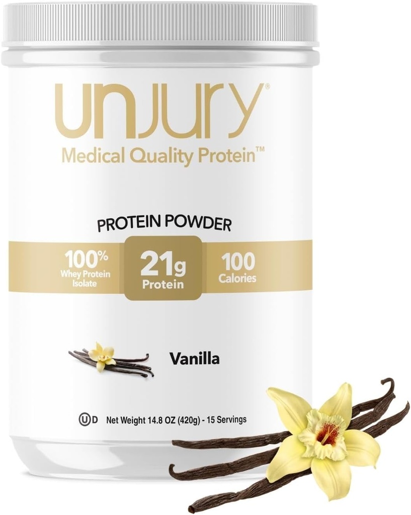 Yararsız Whey Protein Toz | Vanilla | 21g 100% Whey Isolate Protein Toz | Low Carb ve Lactose Free | Gluten Free | Sertifikalı Kosher | 15 Hizmet