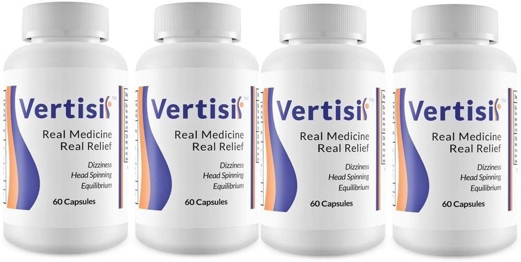 Ακτινοβολήστε τον ίλιγγο με Vertisil Real Medicine (60 Κάψουλες) 4 Φιάλη από την Επιστημονική Υγεία