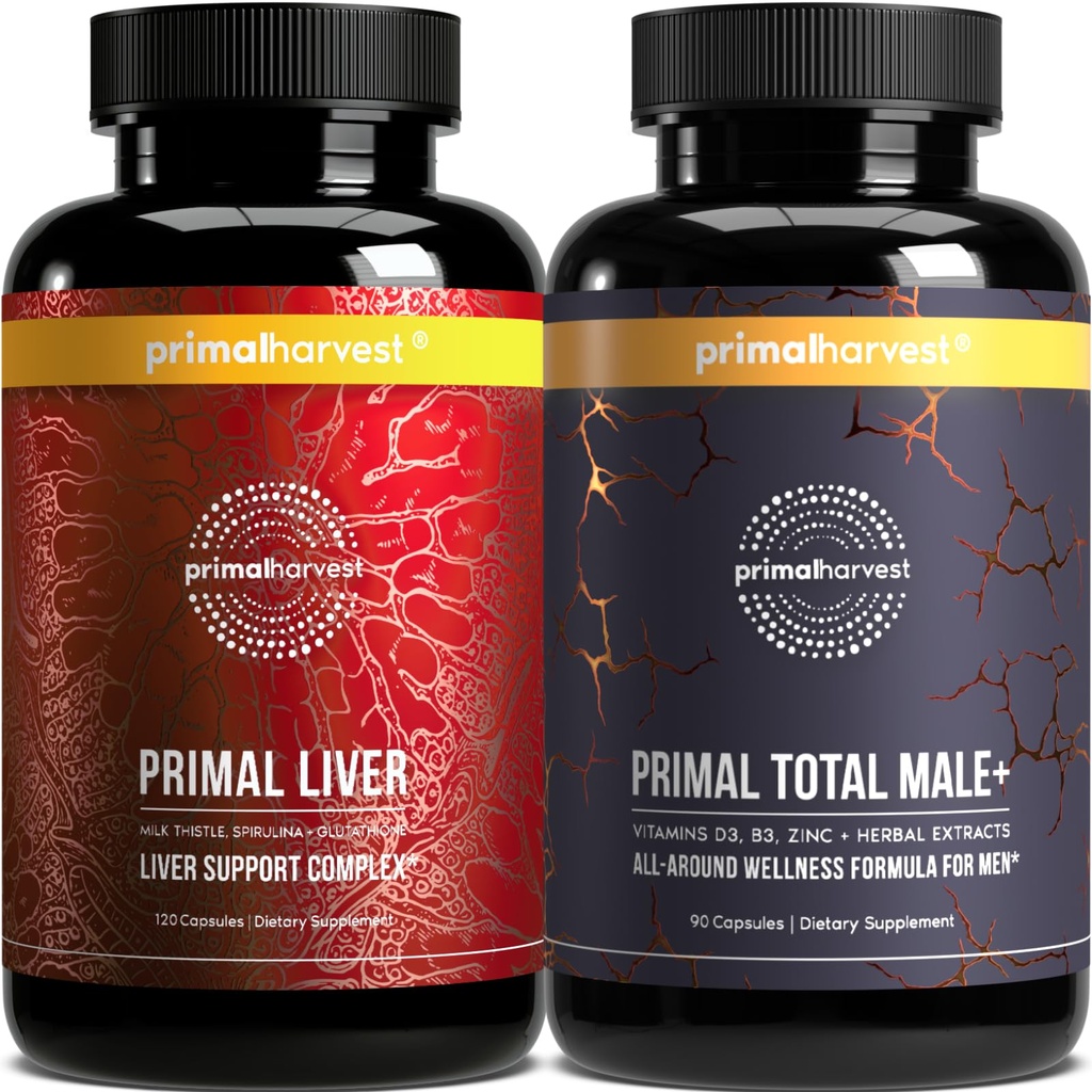 Πριμάλ Συκώτι & Mens Multivitamin Συμπληρώματα για γυναίκες και άνδρες, Bundle