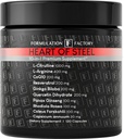 Formültion Factory Heart of Steel: 10in-1 Metabolic Maximizer Nitrik Oksit Supplement, Blood Basınç Desteği, L Arginine, L Citrulline Natural Pre-Workout: Enerji Yönetimi 120 Kont