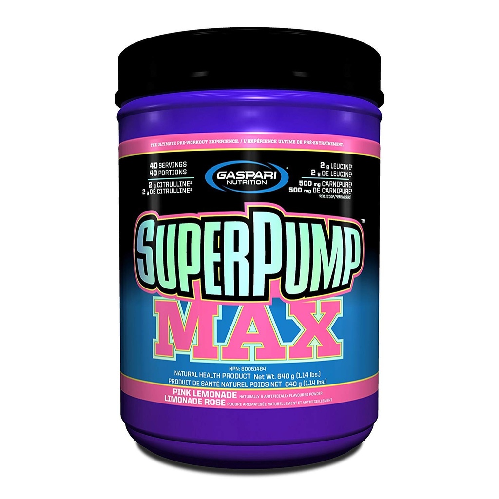 Gaspari Beslenme Süperpump Max, Pink Lemonade, 1.41-Pounds
