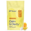 NöroGum Calm & Clarity Mints (Honey Lemon, 90 Adet) | GABA + L-Theanine + Vitamin D3 | Sugar Free Mood & Stress Relief Supplement