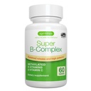 Igennus Super B-Complex Torchated B Vitamins, All Day Nutrient Delivery, Clean Label, MTHFR Supplement with Mefolate & B12 Mecobalamin, Vegan, Lab TY 60 Küçük Tabletler,