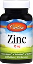 Carlson Labs çinko, 15 mg, 250 Tablet
