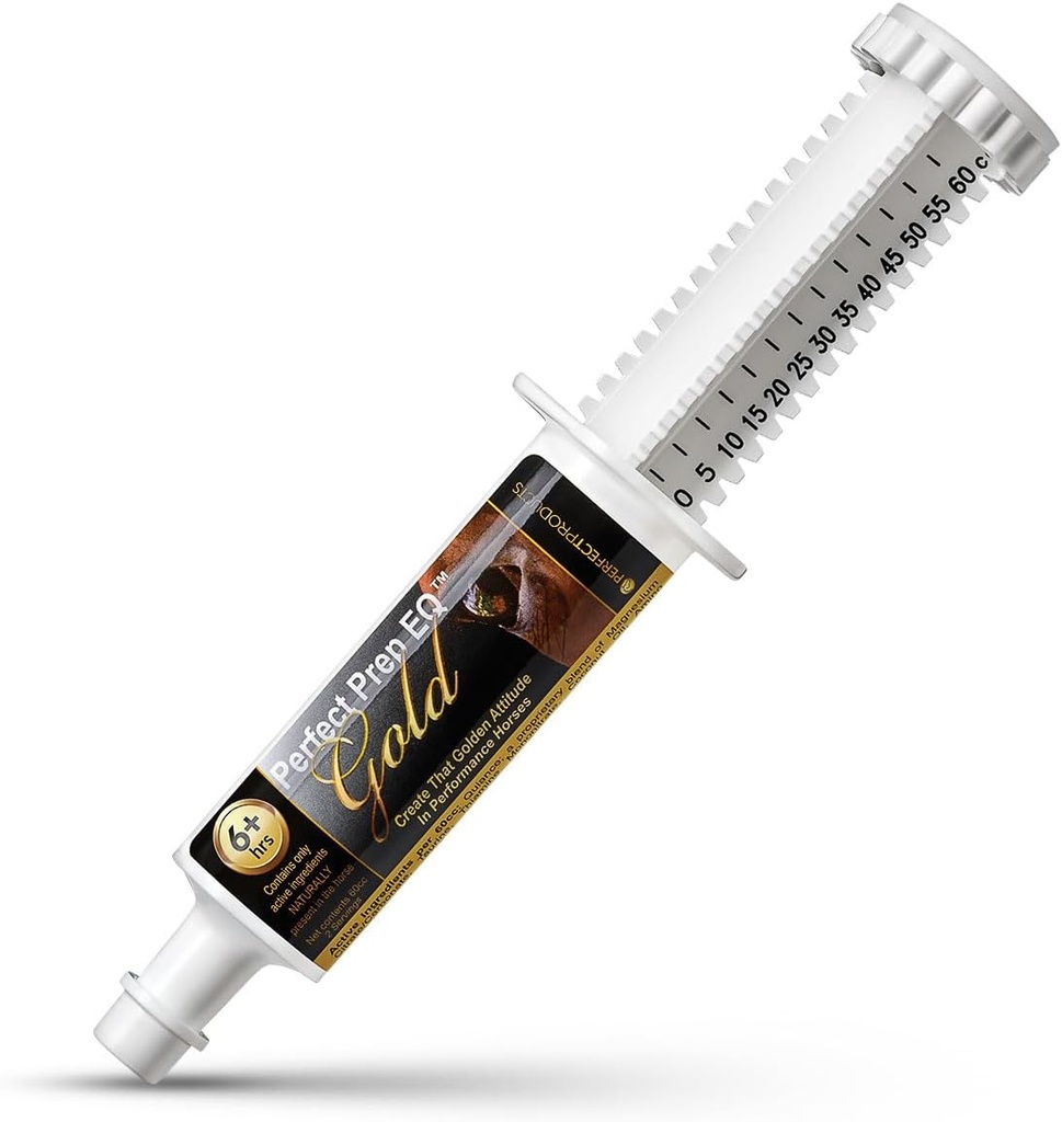 Mükemmel Prep EQ Gold Equine Calmer Long-Posting All Natural for Horse memory, Lasts 18+ Hours, 60cc Paste