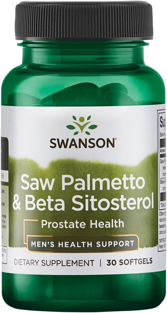 Swanson Saw Palmetto ve Beta Sitosterol 30 Sgels