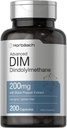 Horbäach DIM Supplement for Women and Men | 200 mg | 200 Capsules | Gelişmiş Diindolylmethane | Black Pepper Extract | Non-GMO, Gluten Free Free