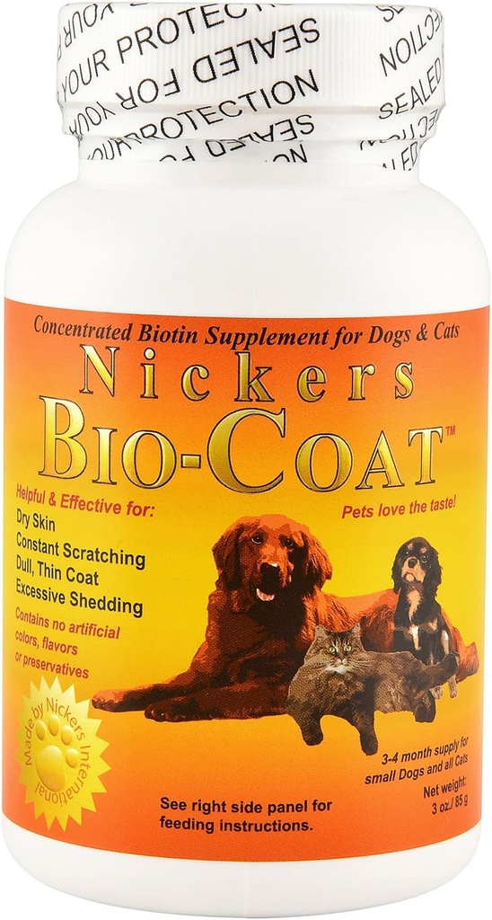 Bio Coat Tempd Biotin Supplement - 3 oz