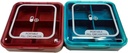 Pill Organizer, CSGTSWGS Travel Pill Box Portable Travel Pill Case Premium 4 Compartments Daily Small Pill Box Pill Pill Container for Purse for Vitamin, Cod Liver Oil Medication (Pink&Blue 2PCS)