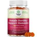 Kadınlar için Ferttitude Gummies Conceive - Yummy Gummy Fertness Supplement for Women with Myo-Inositol Folic Acid & Vitex Chasteberry - Vegan Non-GMO & Gluten Free - Juicy Peach (30 hizmet)