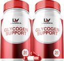 2 Pack - Glycogen Υποστήριξη, Glycogen Control Advanced Formula, Glycogen Κάψουλες, Glycogen Fix με ισχυρά συστατικά, 30 κάψουλες ανά φιάλη για 60 ημέρες