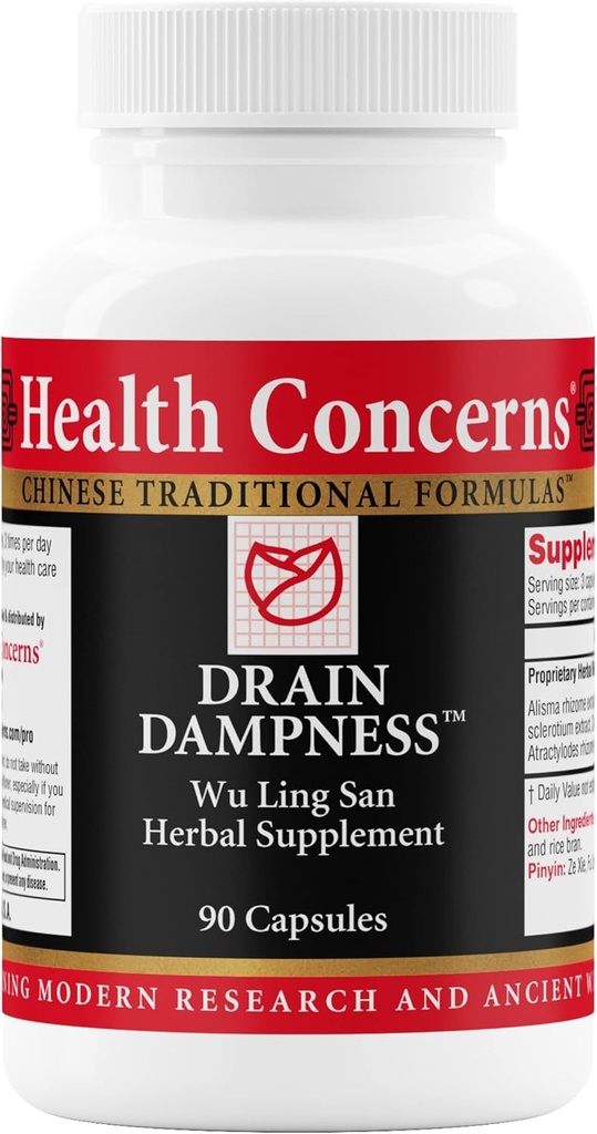 Sağlık Dr. Dampness – Kidney Support – Water Retention Relief – China Herbal Formula with Alisma, Poria, Polyporus, Cinnamon - 2250 mg of a Proprietary Herbal