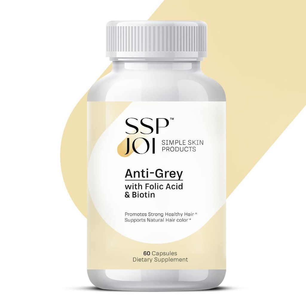 Saç Büyüme Tamam 250 mg - Folic Acid, B-Vitamins & Biotin ile Erkekler ve Kadınlar için Anti-Grey Supplement - Supports Grey Saç Değişimi ve Güçlü Sağlıklı Saç Saç Saç Saç Saçlarını Teşvik Etmek