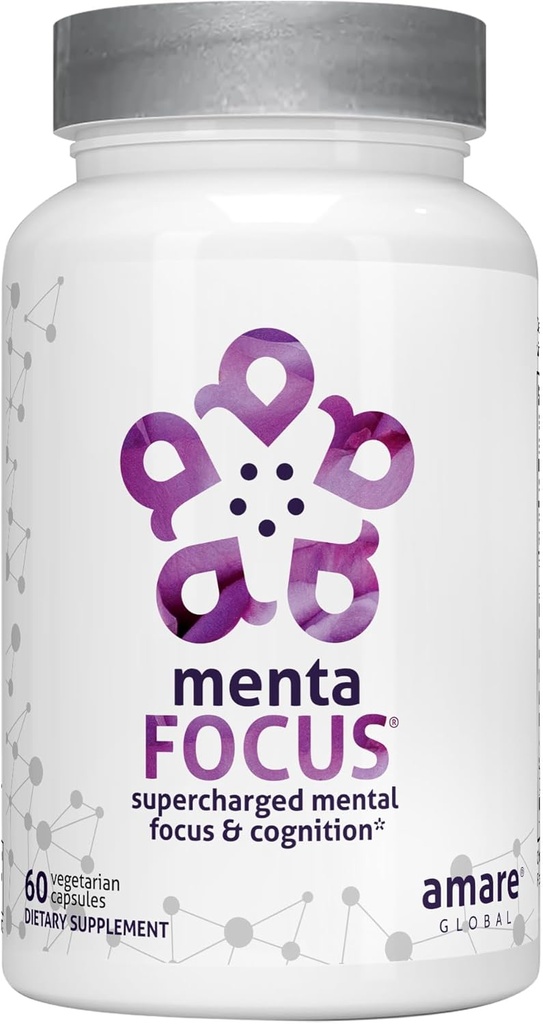 Amare Global MentaFocus® Supercharged mental Focus ve Congnition Supplement, 60 Capsules
