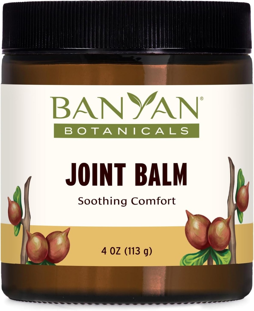 Banyan Botanicals Joint Balm – Organic Balm for Joints with Boswellia and Guggulu – for Supporting Comfortable Joints and Overall Joint Health – 4 oz – Non-GMO Sustainably Sourced Petroleum Free