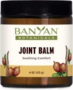 Banyan Botanikleri Ortak Balm - Boswellia ve Guggulu ile Anonim Şirketler için Organik Balm - Rahat Ortaklar ve Genel Ortak Sağlık Destekleme - 4 oz - GMO Sustainable Sourced Petrol Ücretsiz
