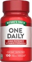 Nature's Truth One Daily Multivitamin | 100 Mini Tablets | for Men and Women | Non-GMO & Gluten Free Supplement